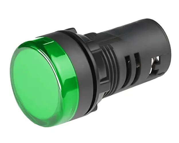 Lampa de semnalizare LED verde Freder LS-GR-D22/110V, 110V AC/DC, diametru montaj 22mm