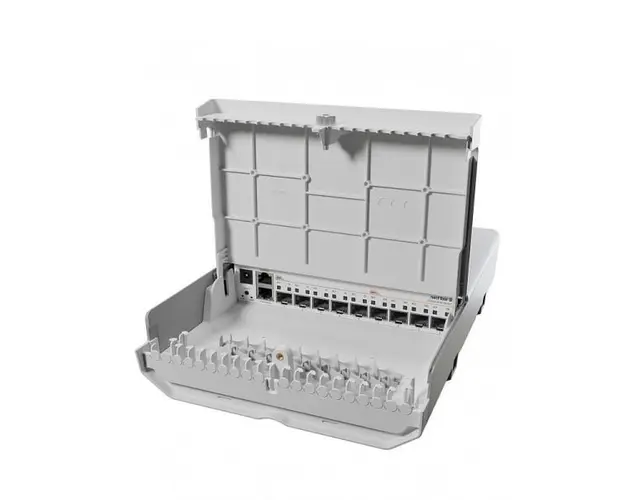 Miktrotik netFiber 9, switch pentru exterior 4x SFP 10Gbps, 1xPoe Gigabit, CRS310-1G-5S-4S+OUT