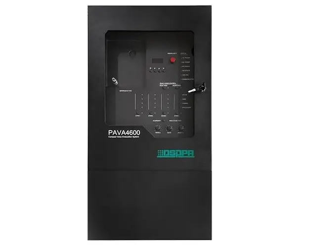 Sistem sonorizare pentru evacuare, 4 zone, 100V, 600W, DSPPA PAVA4600