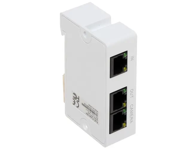 Extender High PoE, DAHUA PFT1300, 3 porturi RJ45, montare pe sina DIN