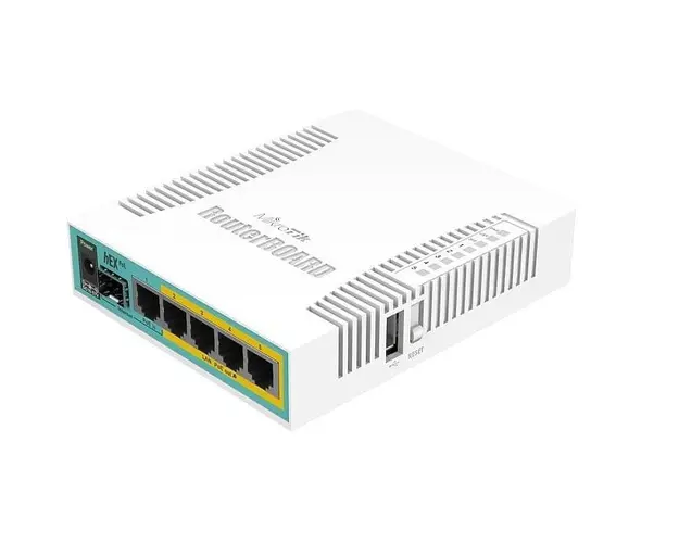 Mikrotik hEX Poe, RB960PGS, Router Ethernet 4 porturi PoE pasive 12-57V