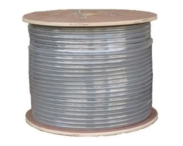 Cablu retea FTP cat5, cupru, 24AWG, 100MHZ, cu sufa, tambur 500m, manta PVC, SCHRACK ROXC100402-500