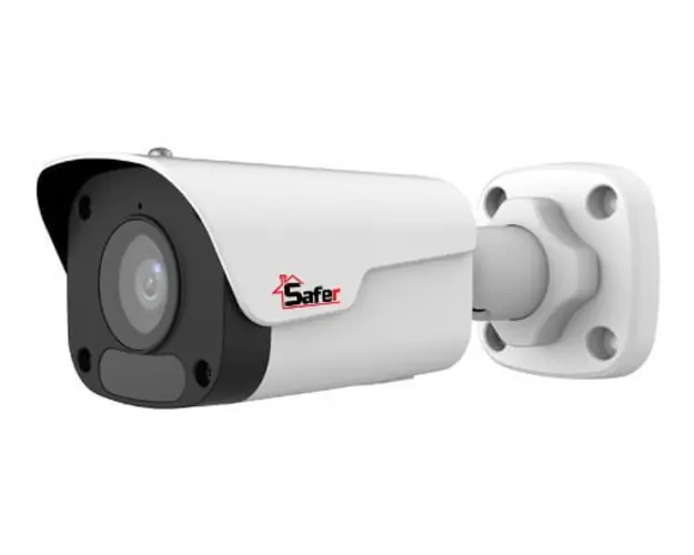 Camera de supraveghere IP, 4MP, 2.8mm, IR 30m, microSD, PoE, microfon, IP67, Safer SAF-IPCBM4MP30-28-A 