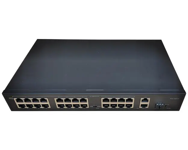 Switch PoE, putere totala 450W, 24 porturi, SAF-POE5203-28