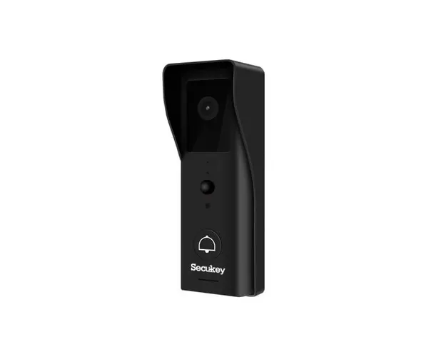 Videointerfon Secukey SECUKEY-B1, Tuya Wi-Fi, 2MP, IR, USB 5V 2A, card TF, senzor PIR, cu sonerie interior, negru