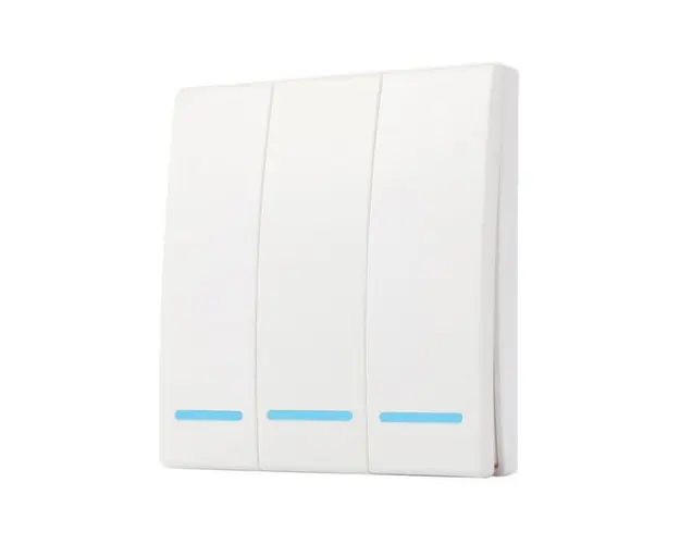 Intrerupator inteligent 3 canale SmartWise SMW-KAP-RF3, wireless, 433MHz, compatibil cu intrerupatoare Sonoff T1, T2, T3