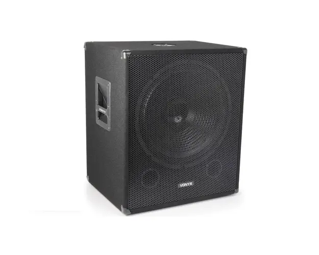Subwoofer activ 500W, 2x 250W, 8Ohm, 18inch, Vonyx SMWBA18, Jack 6.35, RCA, negru