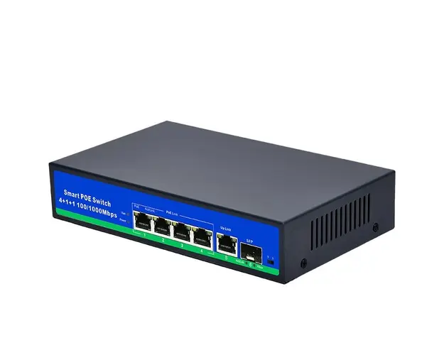 Switch PoE SMART 4 porturi 100/1000mbps 78W + PORT SFP SWGB-4POE78WSFP