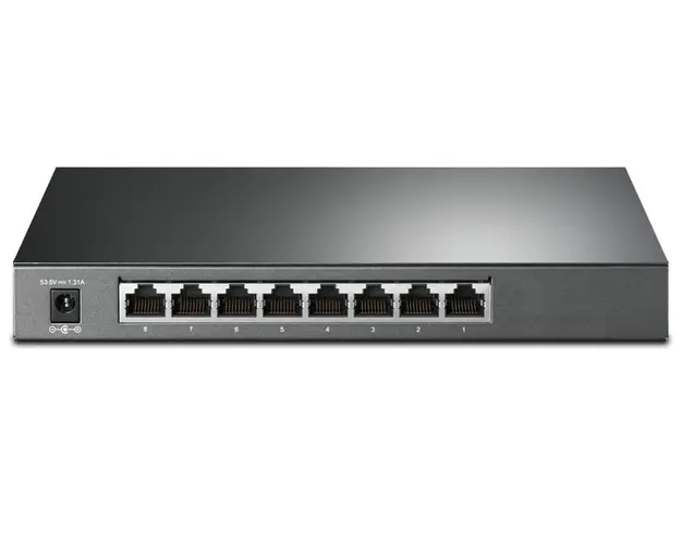 Switch Smart 8 porturi Gigabit, TP-Link TL-SG2008P, 4x PoE+ 62W si 4x non-PoE, management centralizat in Cloud