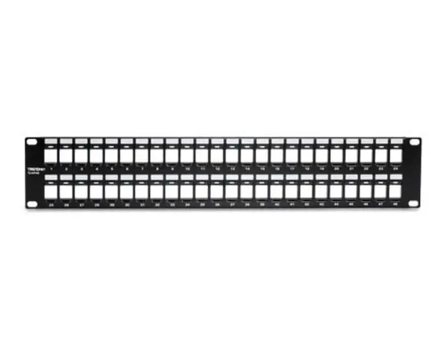 Patch panel 48 porturi, 2U, rackabil, UTP CAT6, Trendnet TC-KP48