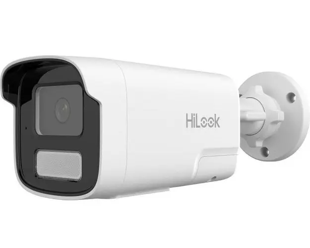 Camera supraveghere IP Hikvision HiLook IPC-B480HA-LUF/SL(4mm), 8MP, Smart Hybrid Light, Audio, PoE, IP67
