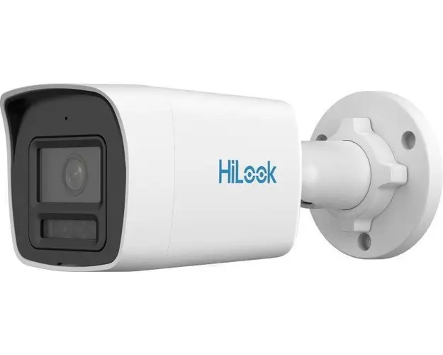 Camera supraveghere IP Hikvision HiLook IPC-B149HA-LU, 4MP, 2.8mm, ColorVu, Iluminare duala, Audio, PoE, IP67