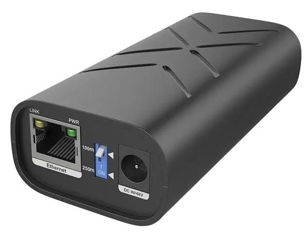 Injector DUAL PoE/PoE+ Gigabit 60W (2X30W) distanta 100m, INJ-POE-G-60W-DUAL
