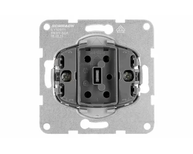 Insert cap scara pentru intrerupator Schrack EV100111, cleme cu element elastic, 230V, 10A, IP20