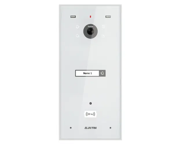 Post exterior videointerfon, 1 familie, alb, montaj ingropat, Electra VPH.01F03.ELWTL