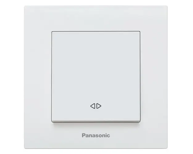 Intrerupator alb cap cruce, cu montaj incastrat, IP 20, Karre Plus Panasonic
