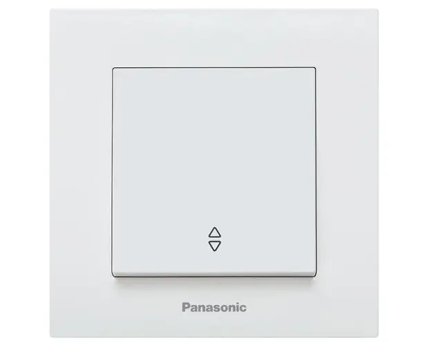 Intrerupator alb cap scara, cu montaj incastrat, IP 20, Karre Plus Panasonic