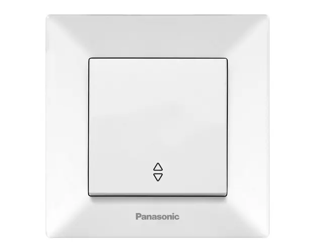 Intrerupator cap scara, 250V, alb, montaj incastrat, IP20, Panasonic P-ASC