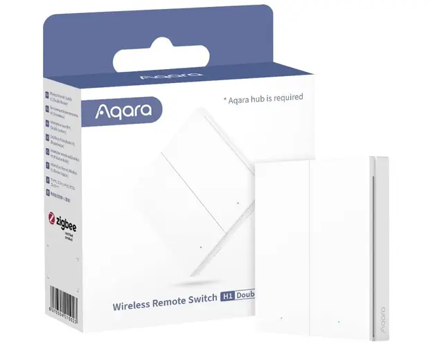 Intrerupator dublu inteligent AQARA Wireless Switch H1, WRS-R02