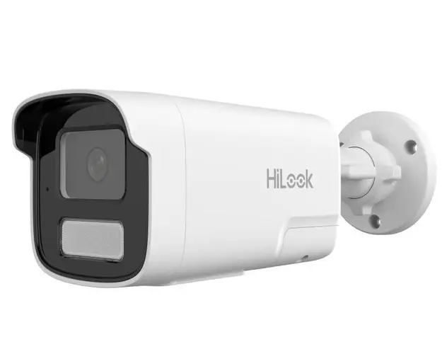 Camera IP Hikvision HiLook IPC-B440HA-LUF/SL(4mm) Smart Hybrid Light, 4MP, 4mm, microfon, compresie video H265+, slot card MicroSD, PoE, IP67