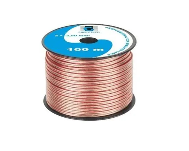 Cablu boxe 80V, 2 x 2.50mm, Rola 100m, Cabletech KAB0360 
