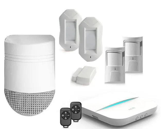 Kit alarma wireless GSM/IP 5 zone cu sirena de exterior HY-W20-5Z