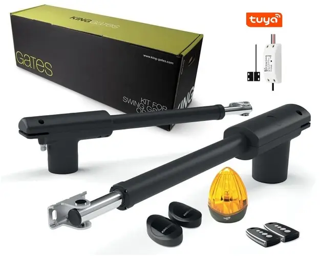 Kit automatizare poarta batanta 2 x 4.5 metri, KING GATES, LINEARK50024, releu wireless deschidere automatizare din telefon, RH-GD03