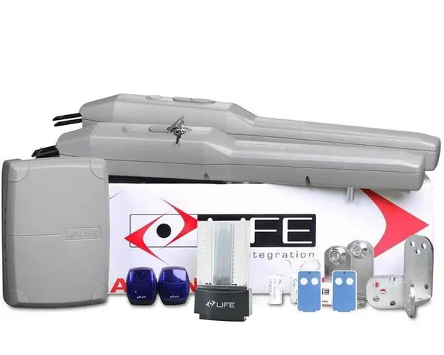 Kit automatizare poarta batanta 2x3 metri Life, OPTIMO3 UNI