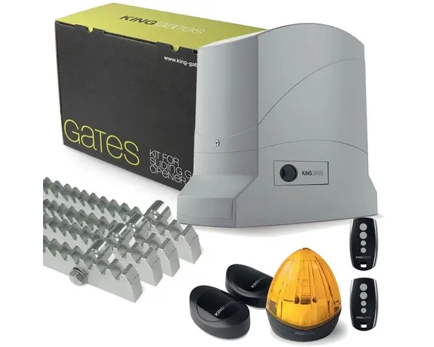 Kit automatizare poarta culisanta 400 Kg, uz intens + 4 metri cremaliera de metal DYKIT24/400