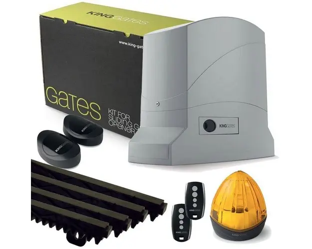 Kit automatizare poarta culisanta 400 kg, uz intens + 4 metri cremaliera insertie metalica