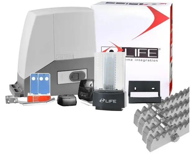 Kit automatizare poarta culisanta 600 Kg LIFE Acer 600 + 4 metri cremaliera