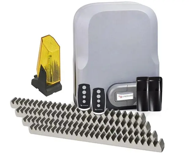 Kit automatizare poarta culisanta 600 Kg Linomatik + 4 metri cremaliera metalica