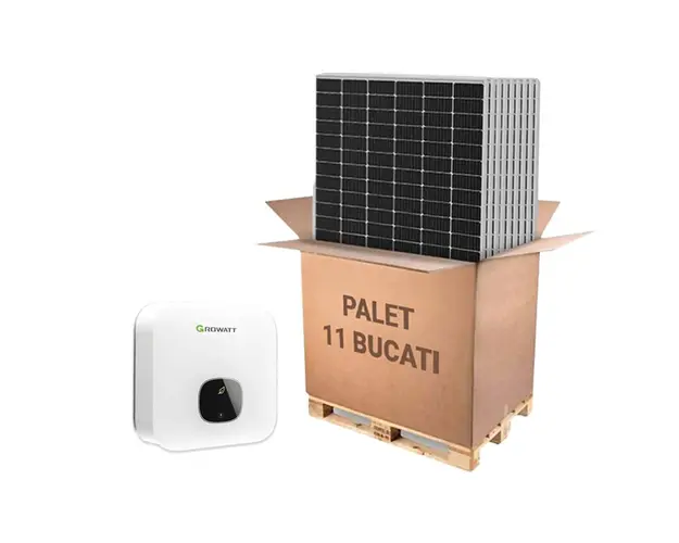 Sistem fotovoltaic cu invertor On-Grid monofazat, 5KW, 11 panouri Canadian Solar, 460W, KIT MIN-5000TL-XE+CS6L-460MS