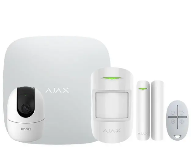 Kit sistem de alarma IP / GSM wireless Ajax 2 zone KITAJAX + camera IMOU si card MicroSD IMOU