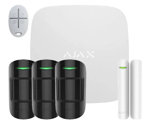 Kit sistem de alarma IP / GSM wireless Ajax 4 zone KItAjax4-BL