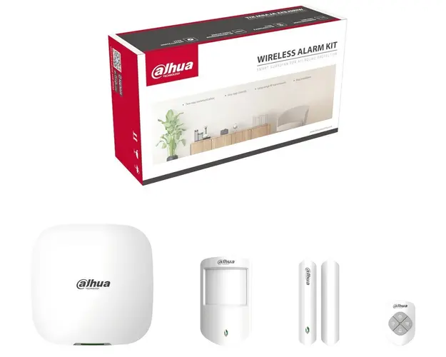 Kit sistem de alarma wireless, 868 MHz, 150 de zone, Dahua, ART-ARC3000H-03-W2(868)