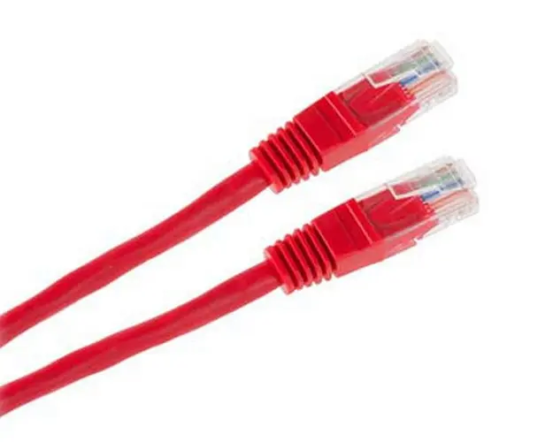 Patchcord UTP CCA Rosu 0.5M, CAT5 KPO2779B-0.5