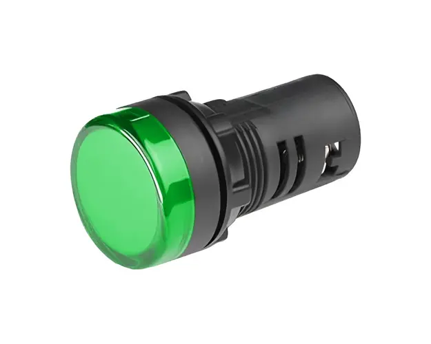 Lampa de semnalizare LED verde, 230VAC, D22, Freder LS-GR-D22/230V