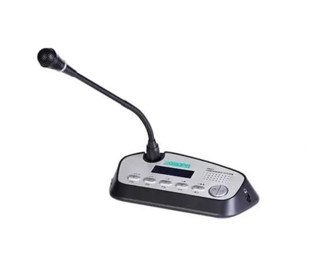Microfon delegat de masa cu 5 butoane pentru vot DSPPA D6222, 24V, 1.5W