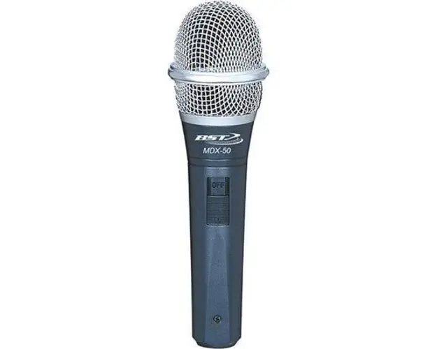 Microfon unidirectional 400 Ohm, cablu XLR inclus, BST MDX50