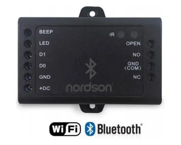 Modul de control acces pentru o usa uni-directionala cu WIFI si Bluetooth