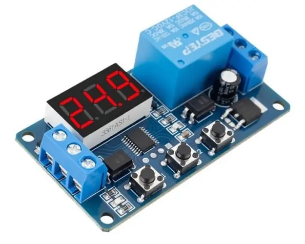 Modul digital de temporizare si intarziere comanda, cu ecran alfanumeric, T-100R-PRO
