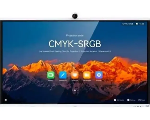 Tabla interactiva cu touch screen 4K Huawei IdeaHub S2 HU55150652, diagonala 86" (218.44cm), microfon, camera, Wi-Fi