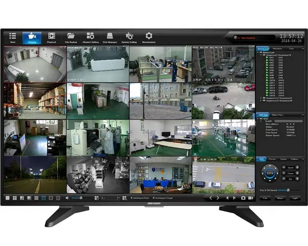 Monitor Hikvision, 42.5 " inchi, 1080p Full HD, HDMI, VGA, difuzoare 5W incluse, LED, unghi vizual 178, DS-D5043QE