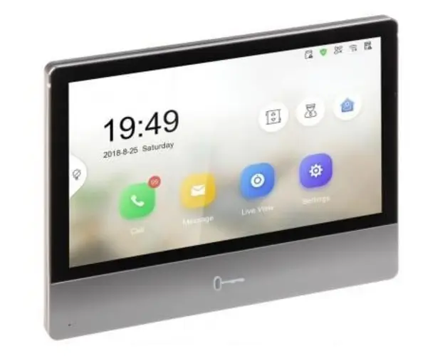 Monitor videointerfon TCP/IP 7 inch, touchscreen, Wi-Fi, standard PoE, Hikvision DS-KH8350-WTE1