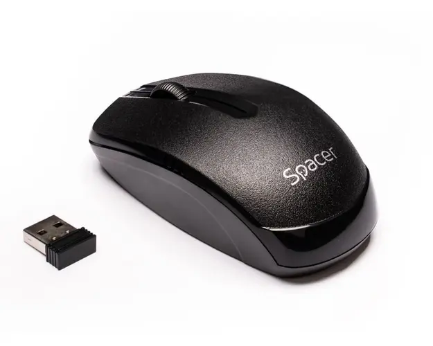 MOUSE Spacer, Wireless 2.4GHz, Negru, SPMO-161
