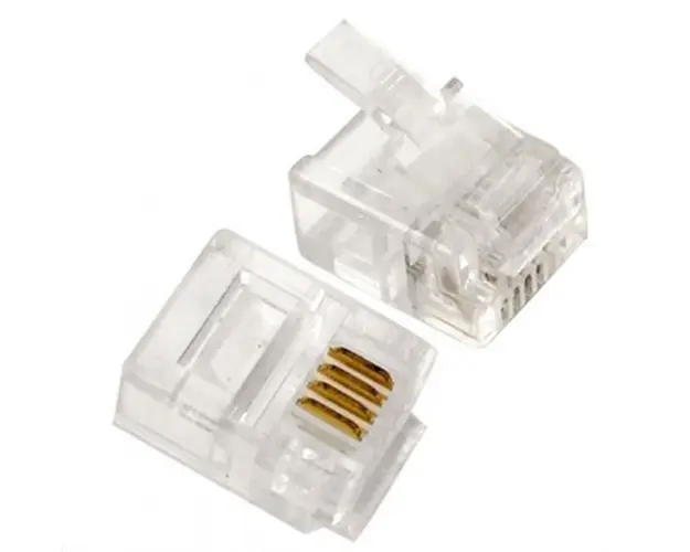 Mufa receptor telefon, 4 pini, 4 contacte, RJ10