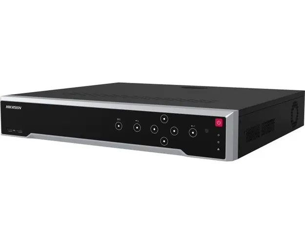 NVR 16 canale, 12MP, Hikvision DS-7716NI-I4/16P(B), 16x port PoE, 4x port SATA si 1x port eSATA, Latime banda 160 Mbps