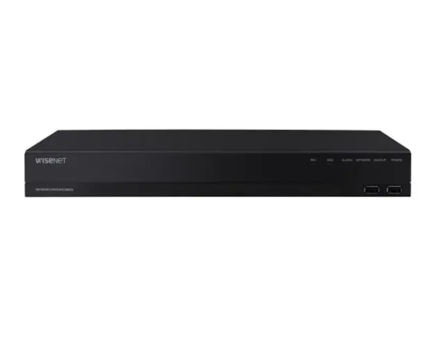 NVR 16 canale, Hanwha ARN-1610S, 4K - 8MP, 2x port SATA, PoE, 80 Mbps, Audio, ONVIF