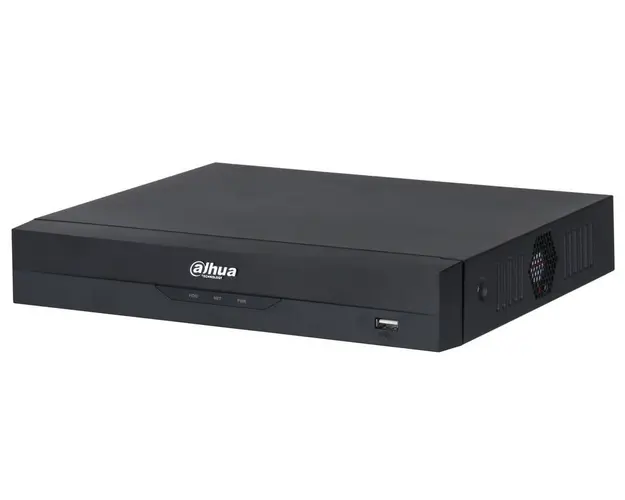 NVR 4 canale cu PoE, WizSense, Pana la 12MP, 80Mbps, 1x slot SATA HDD, Dahua NVR2104HS-P-I2